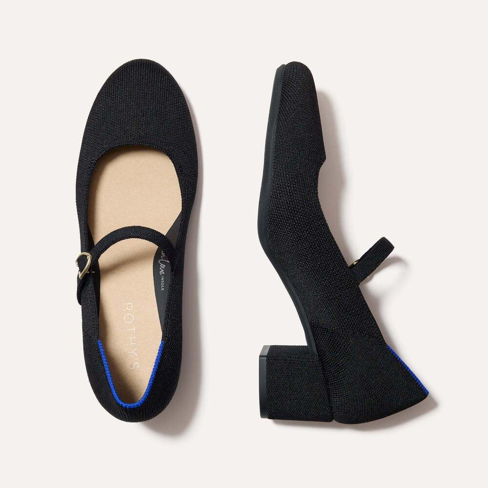 Rothy's The Mary Jane Heel - Black Size 8.5